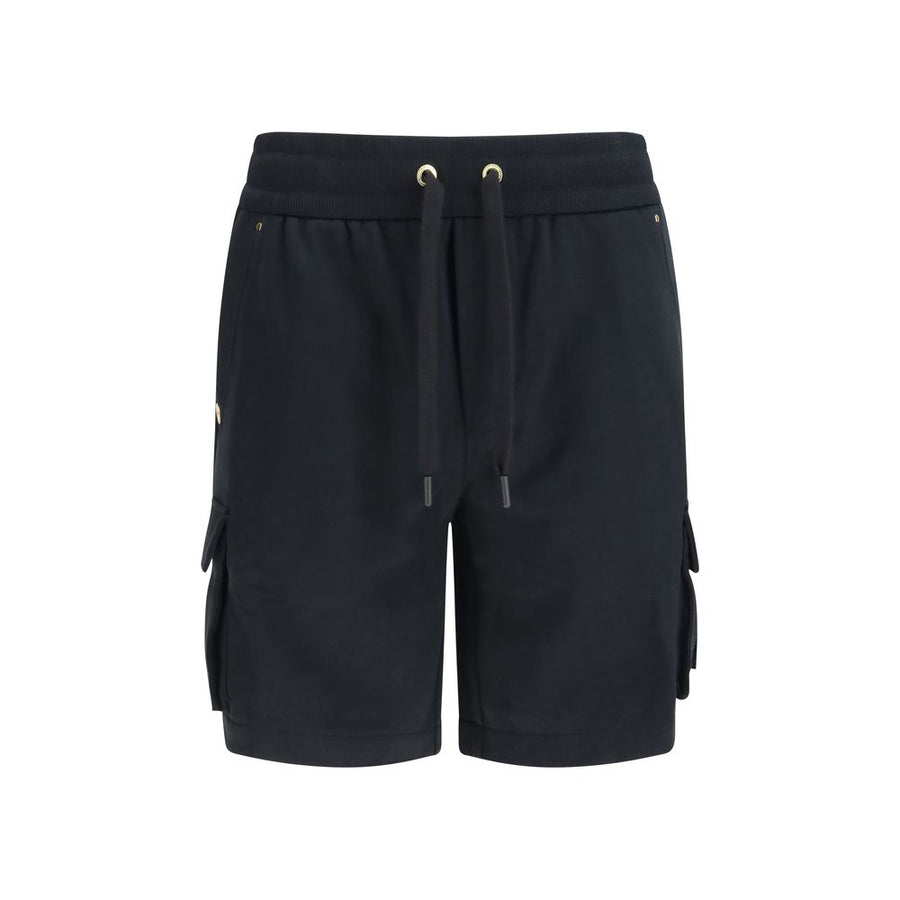 Moose Knuckles 100% Cotton bermuda shorts in black