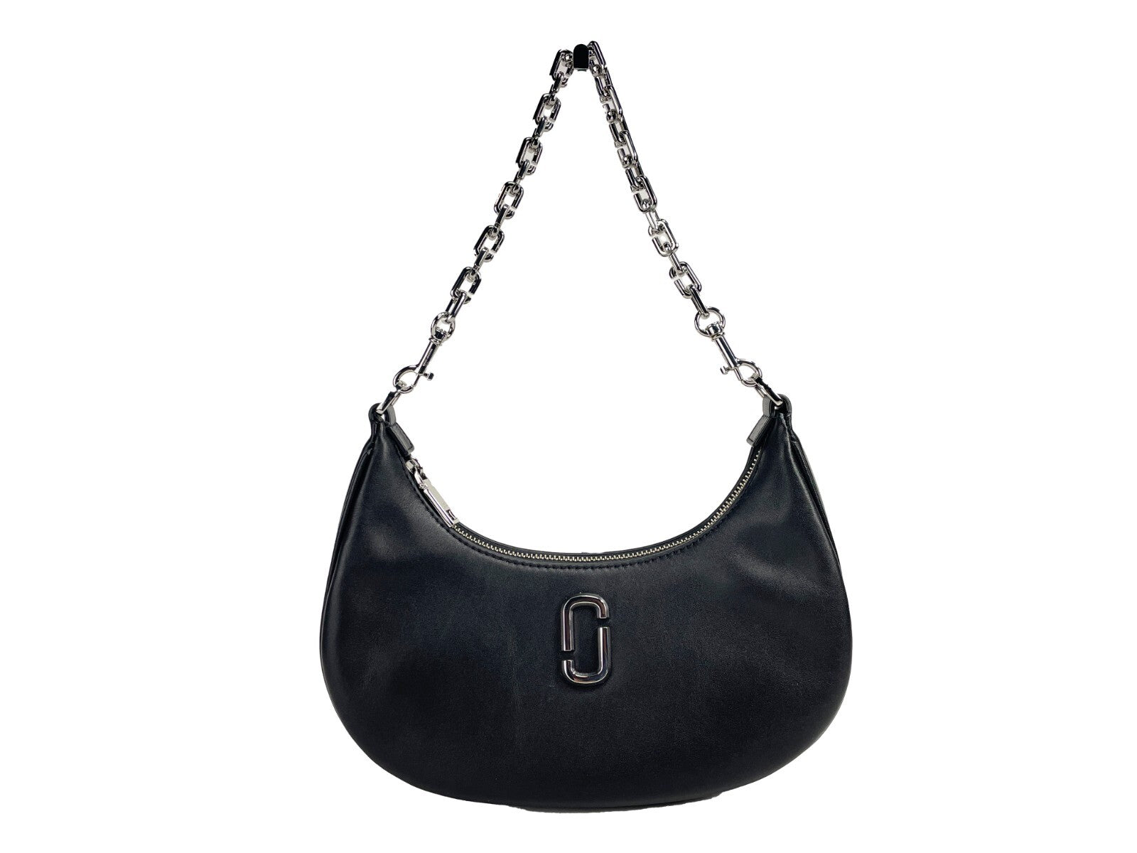 Marc Jacobs The Curve Bag Leather Purse Silver