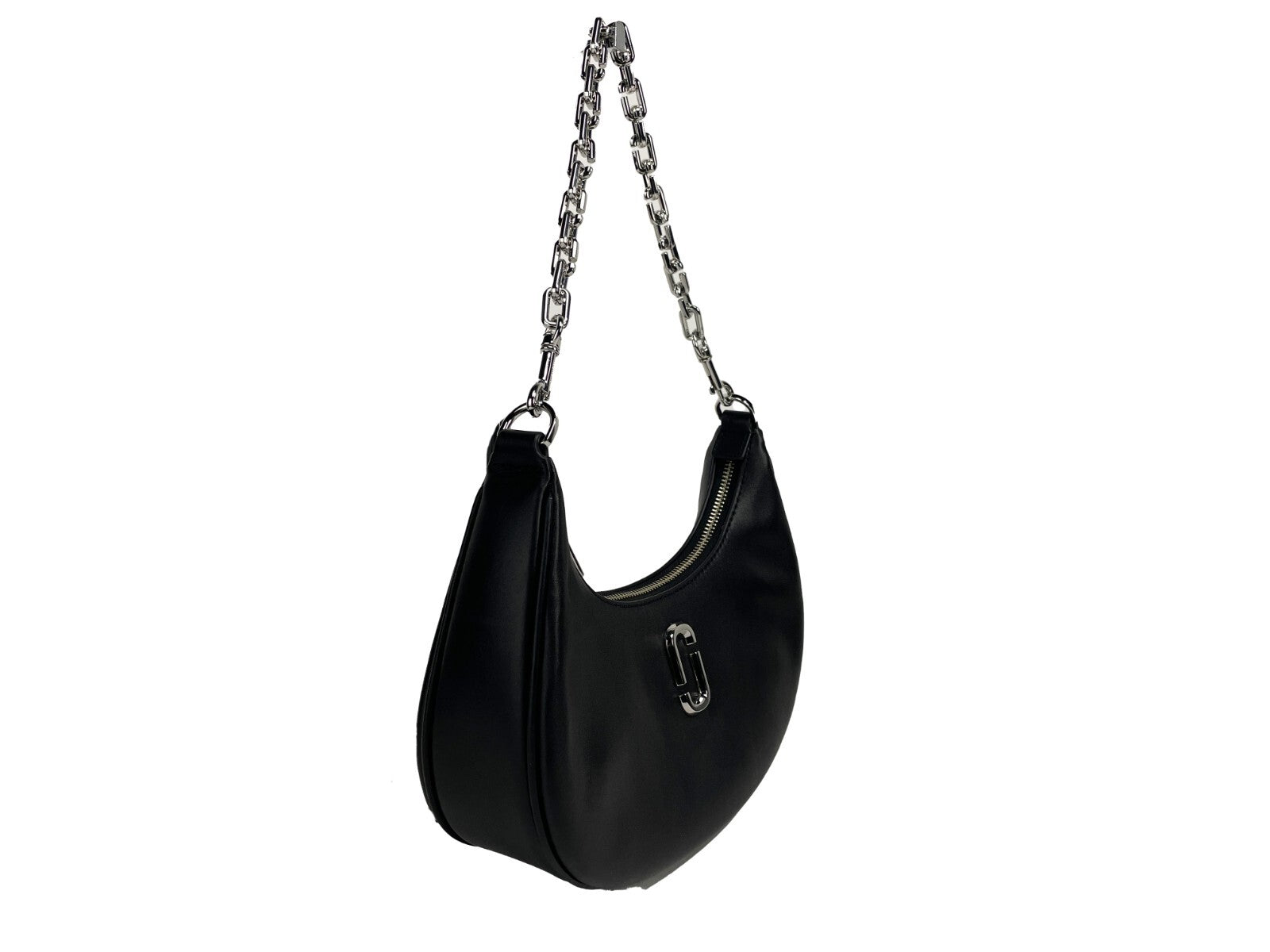 Marc Jacobs The Curve Bag Leather Purse Silver
