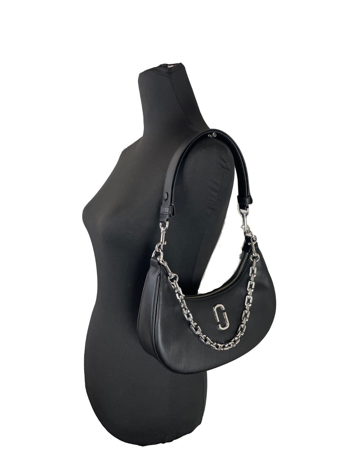 Marc Jacobs The Curve Bag Leather Purse Silver