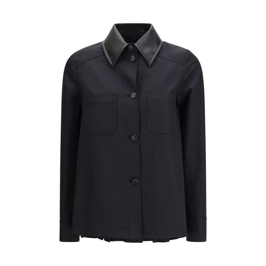 Max Mara Outer: 62% Polyester shirt in black