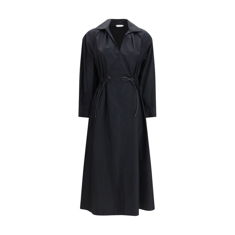 Max Mara 100% Cotton dress in black