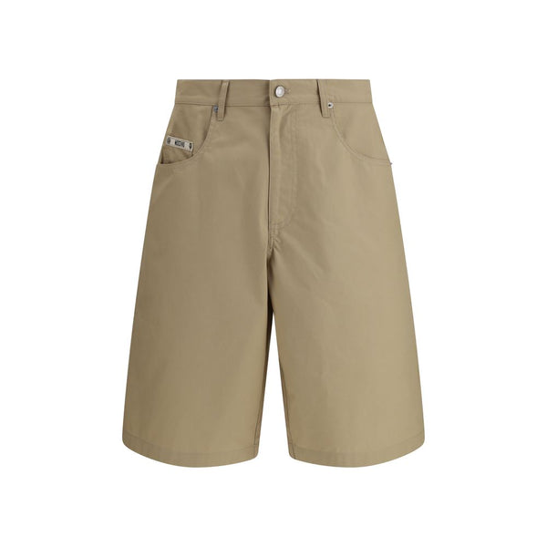 Moschino 100% Cotton bermuda shorts in beige