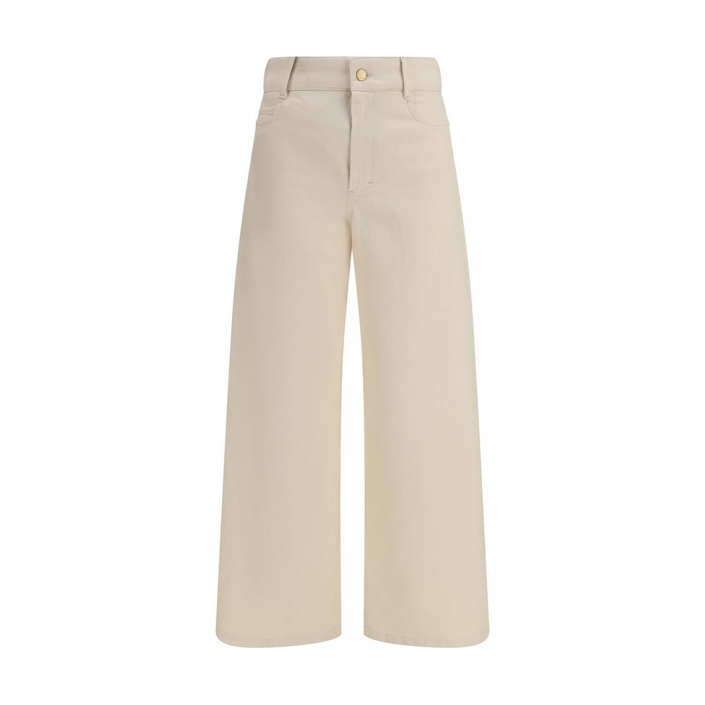 'S Max Mara 99% Cotton trousers in beige