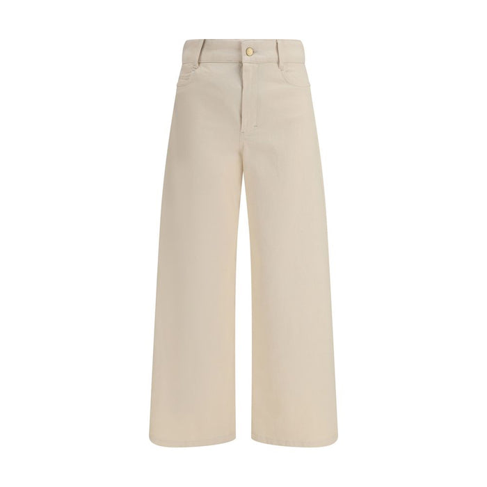 'S Max Mara 99% Cotton trousers in beige
