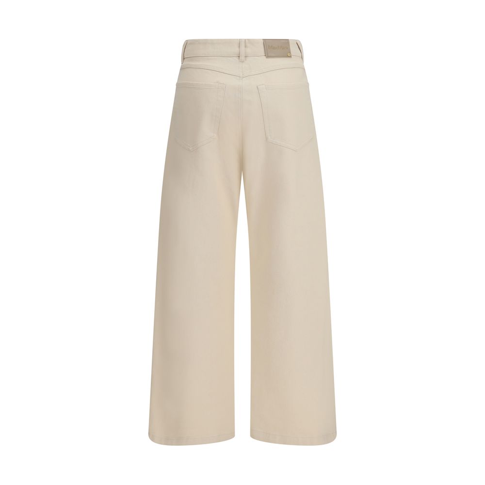 'S Max Mara 99% Cotton trousers in beige — view 2