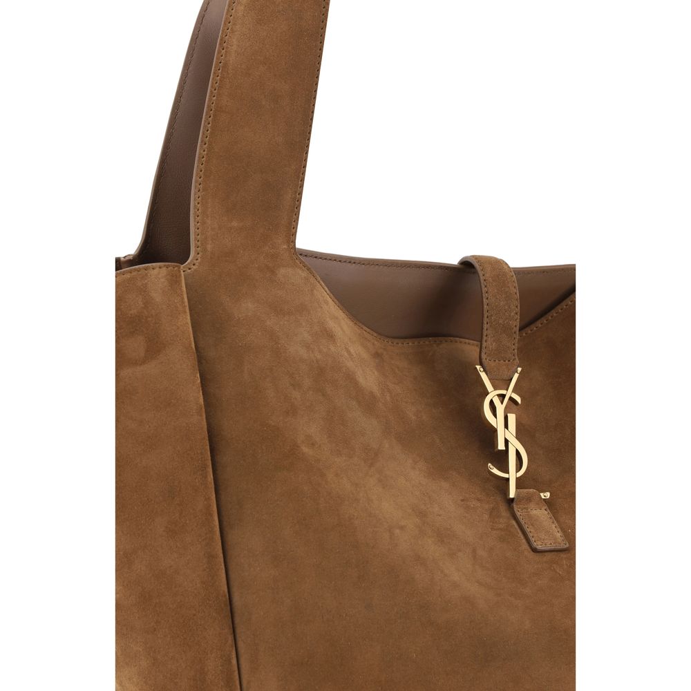 Saint Laurent 100% Calf Leather Bos Taurus tote bag in brown — view 4