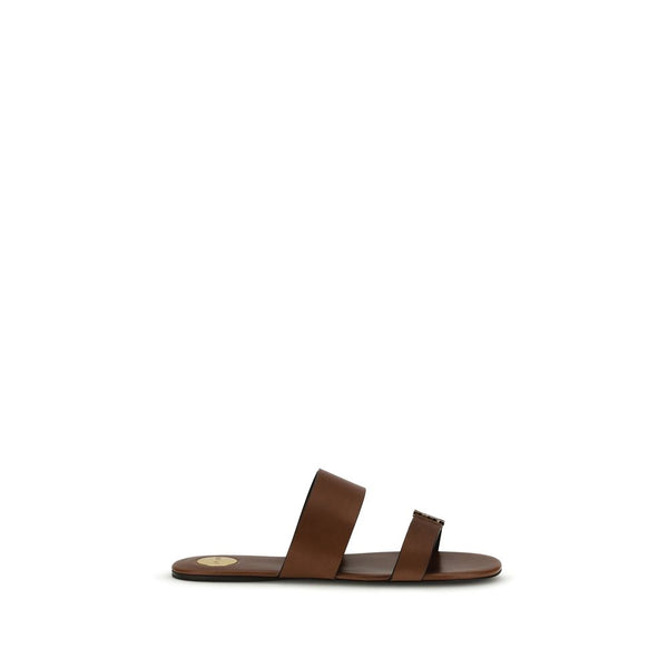 Saint Laurent 100% Calf Leather Bos Taurus sandals in brown