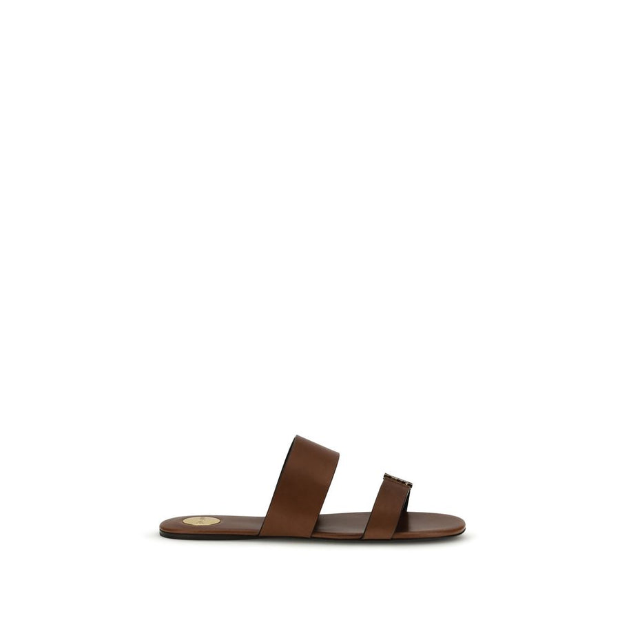 Saint Laurent 100% Calf Leather Bos Taurus sandals in brown