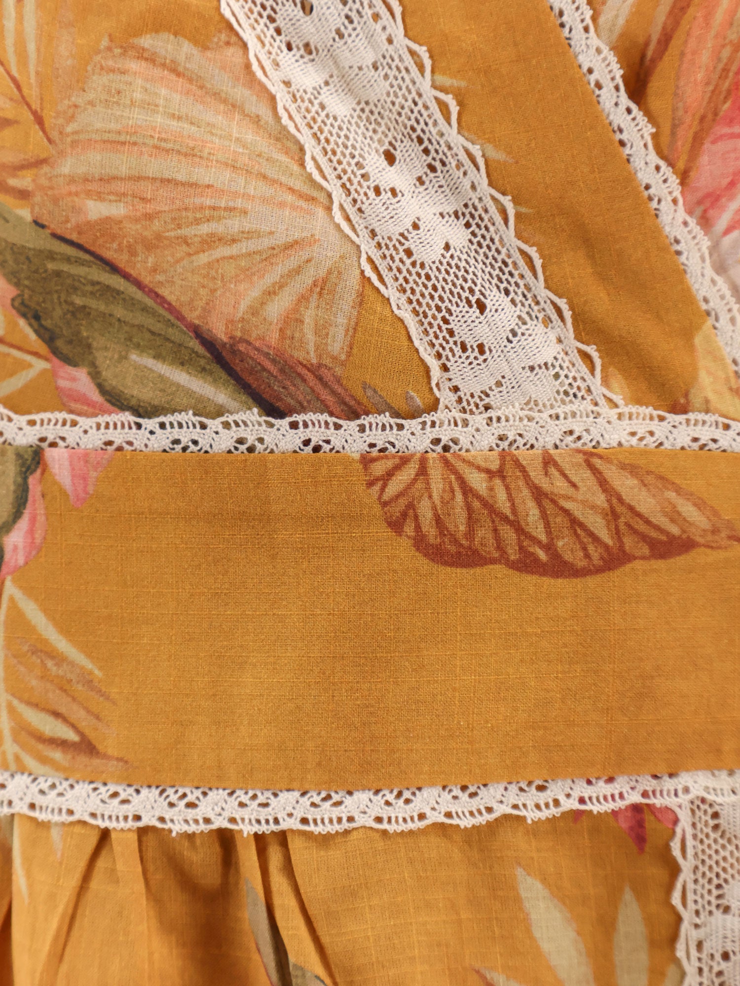 Zimmermann Dresses Mustard Palm Floral Cotone