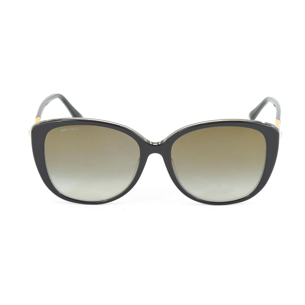 Jimmy Choo JCALYFSAE2AC Acetate sunglasses in black — view 2