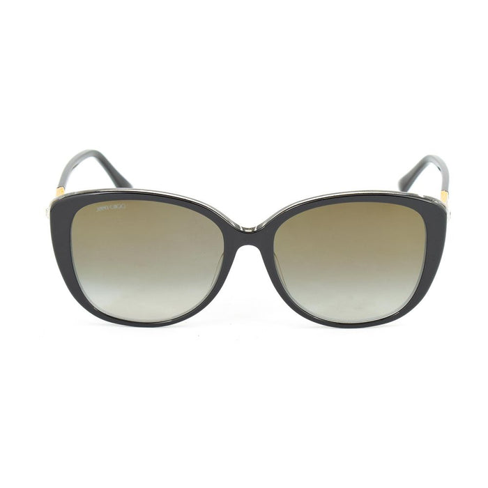 Jimmy Choo JCALYFSAE2AC Acetate sunglasses in black — view 2