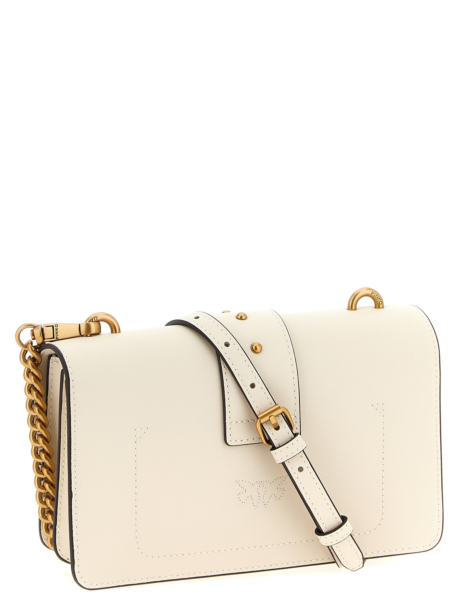 Love One Mini crossbody bag White Calfskin Leather (bos Taurus)