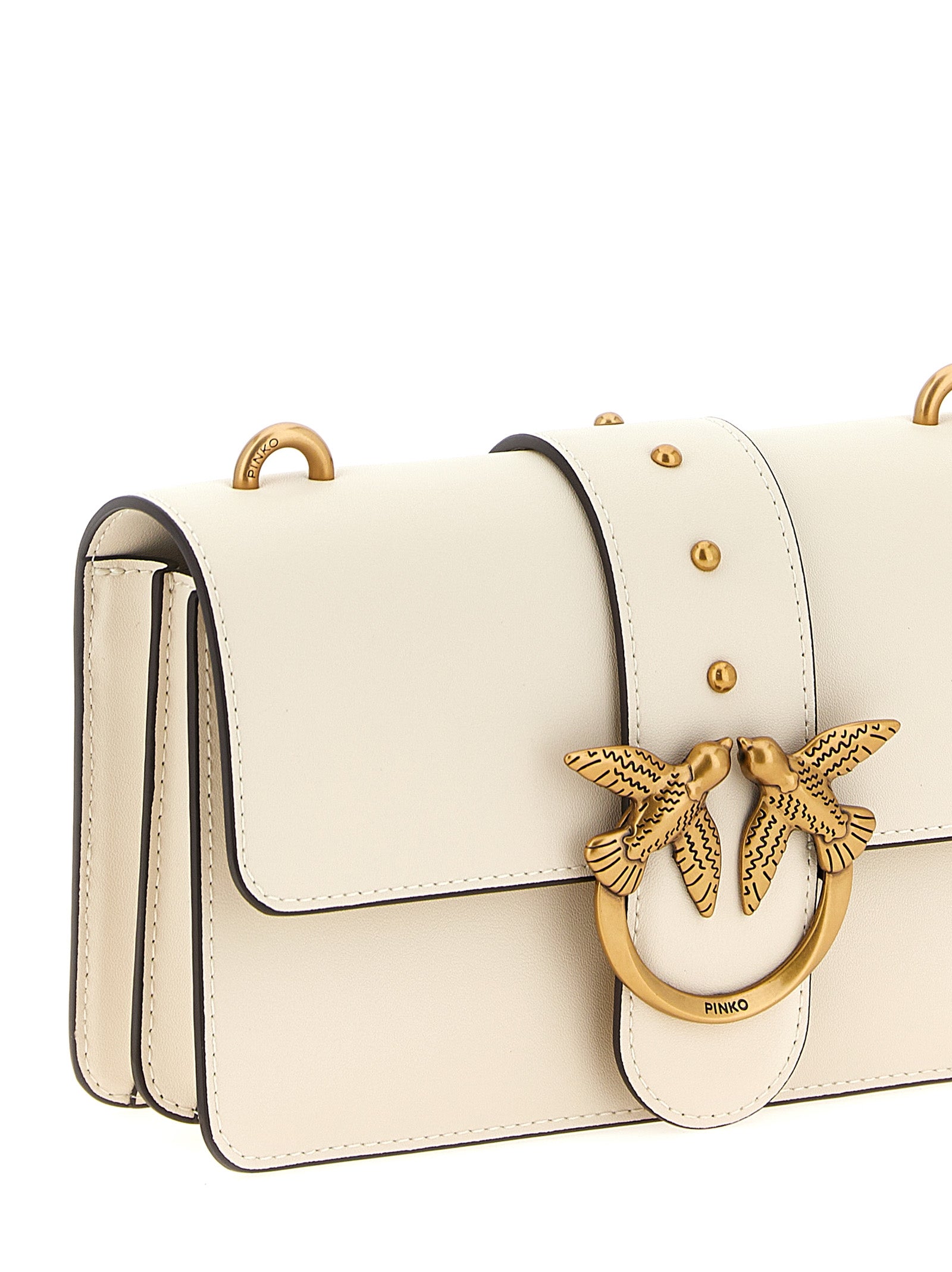 Love One Mini crossbody bag White Calfskin Leather (bos Taurus)