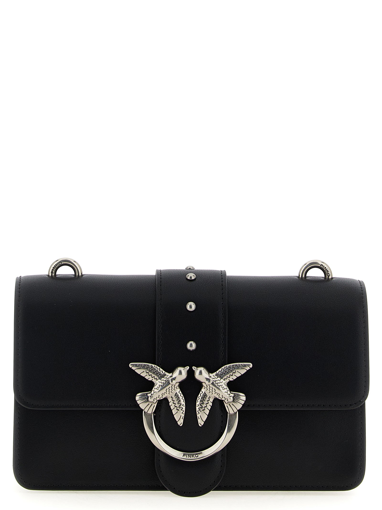 Love One Mini crossbody bag Black Calfskin Leather (bos Taurus)