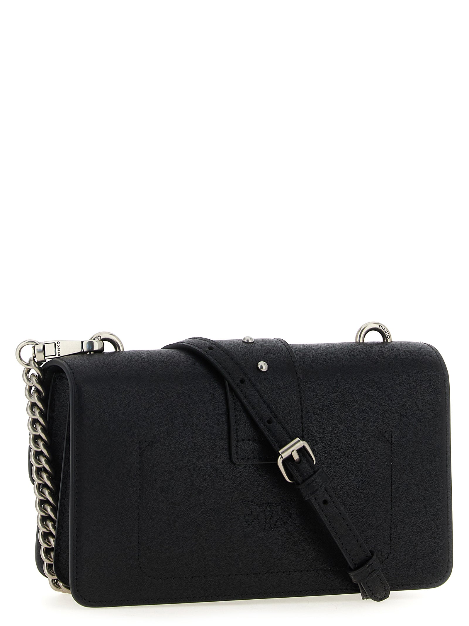 Love One Mini crossbody bag Black Calfskin Leather (bos Taurus)