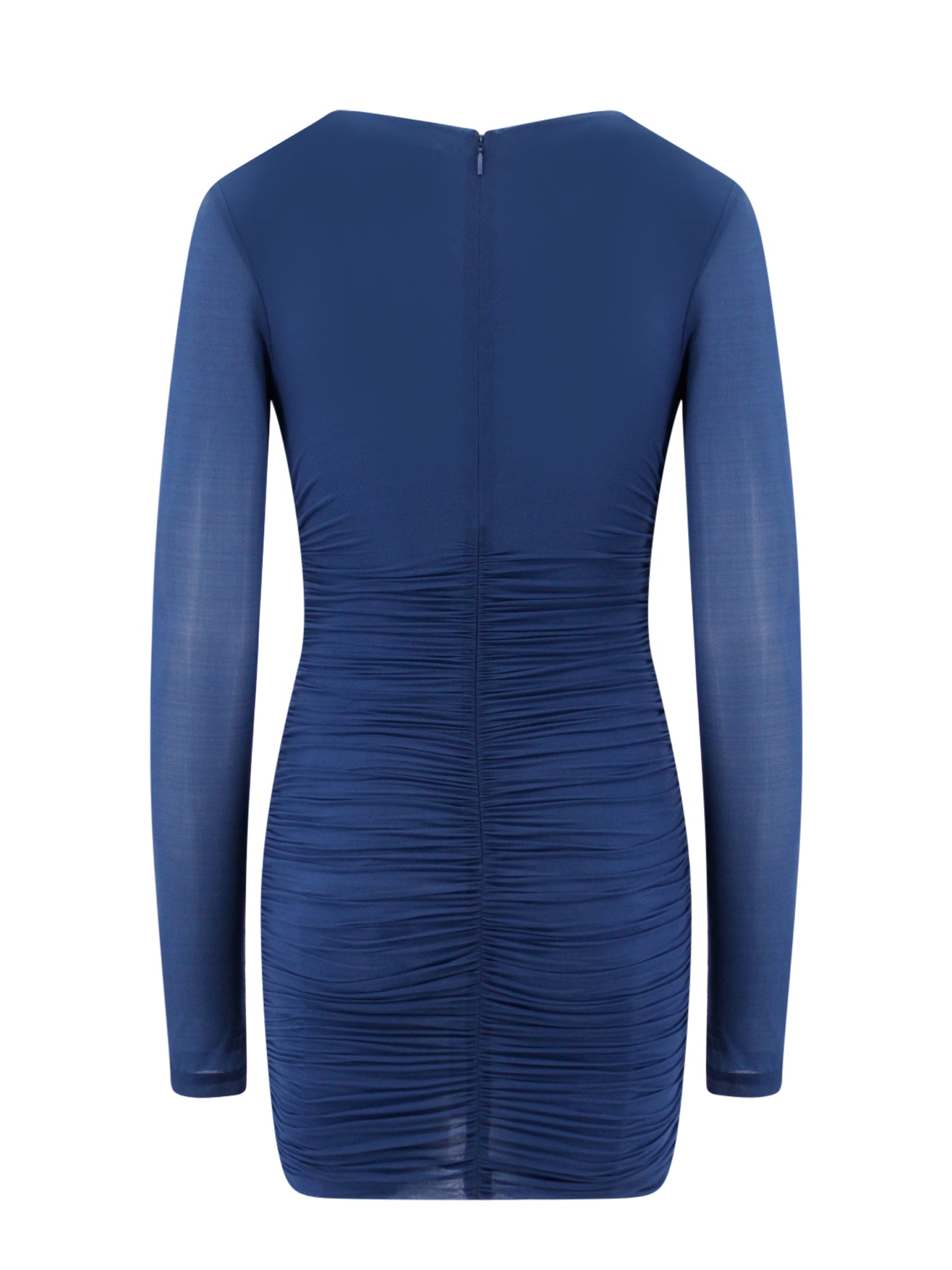 Saint Laurent Dresses Blue Cupro Elasatane