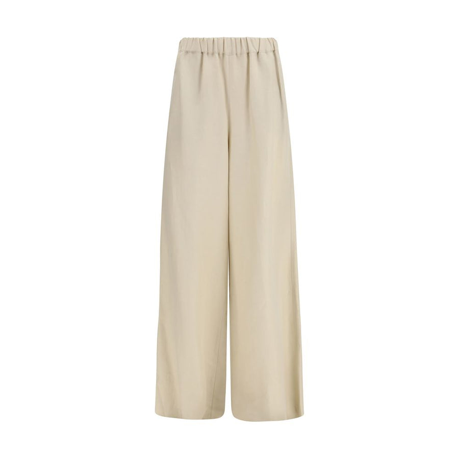 Max Mara 63% Linen trousers in beige