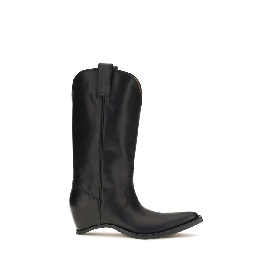 Maison Margiela 100% Calf Leather Bos Taurus boot in black