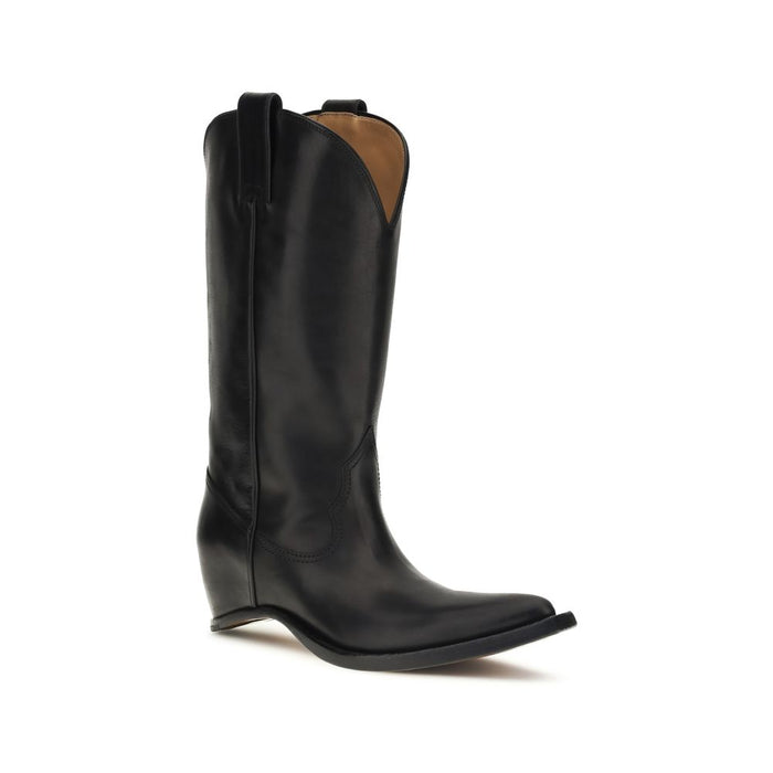 Maison Margiela 100% Calf Leather Bos Taurus boot in black — view 2