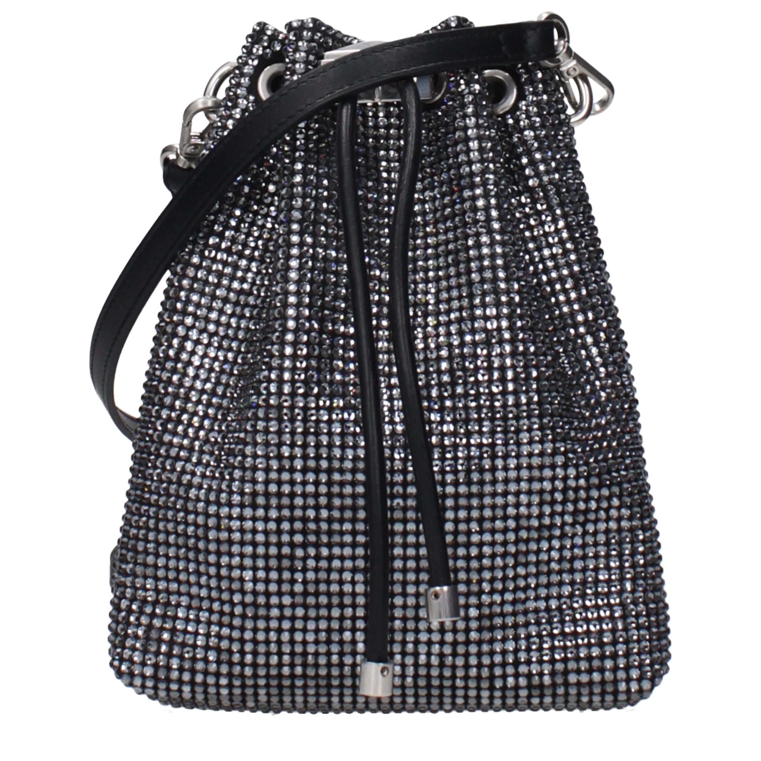 Jimmy Choo Satin crossbody bag in black