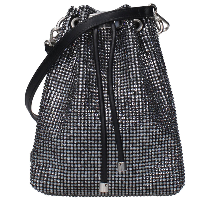 Jimmy Choo Satin crossbody bag in black