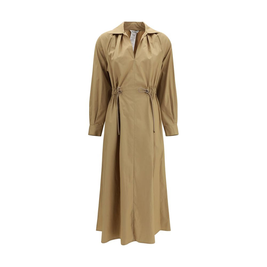 Max Mara 100% Cotton dress in beige