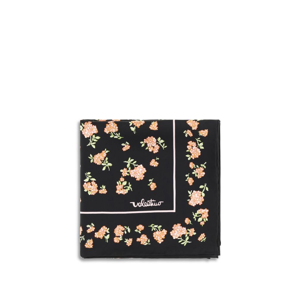 Valentino Garavani 100% Silk scarf in black