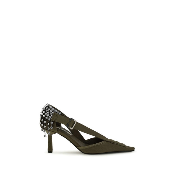 Prada 100% Cotton pump in khaki