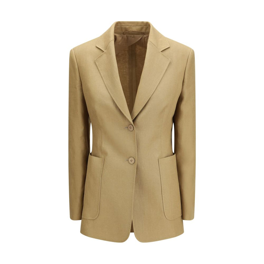 Max Mara 100% Linen blazer in beige