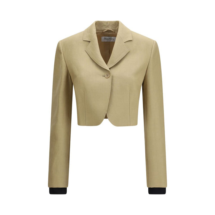 Max Mara 100% Linen blazer in beige