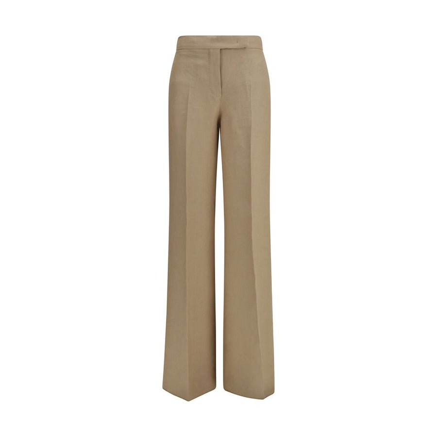 Max Mara 100% Linen trousers in beige
