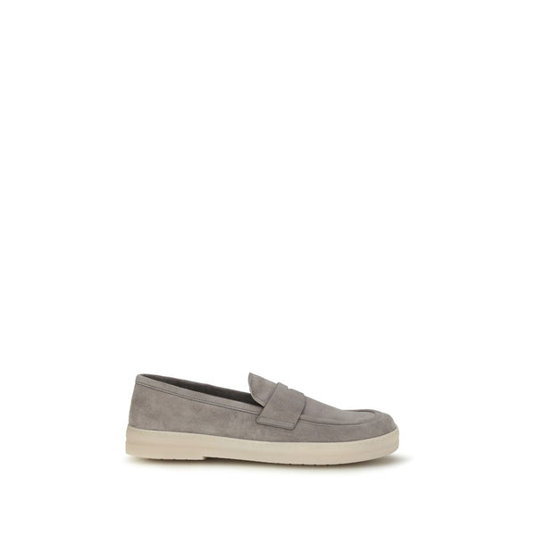 Prada Upper 100% Calf Leather Bos Taurus loafer in gray