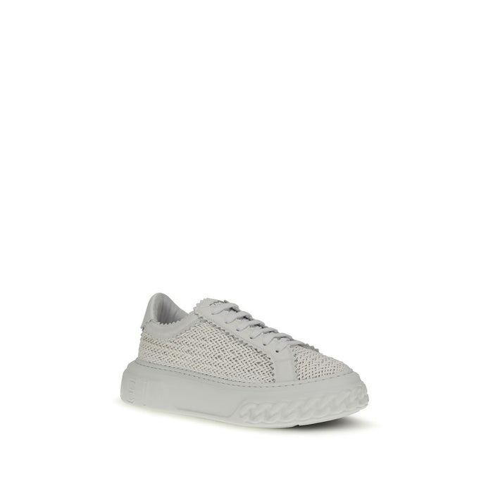 Casadei Upper 100% Calf Leather Bos Taurus sneaker in white — view 2