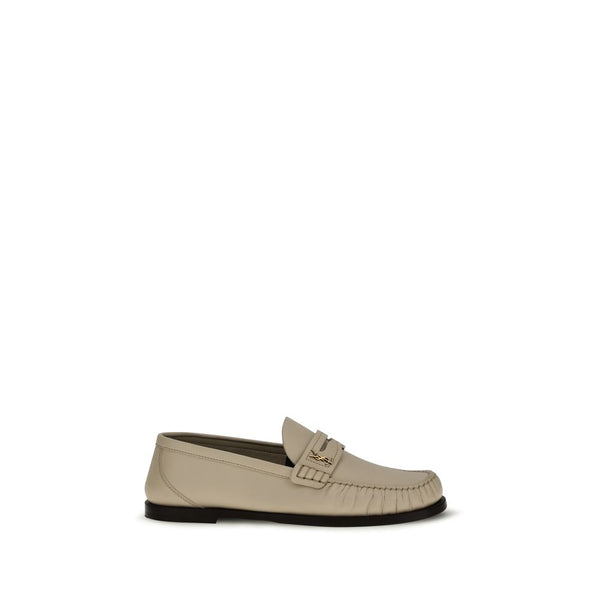 Saint Laurent Upper: 100% Calf Leather Bos Taurus; Sole: 100% Leather loafer in beige