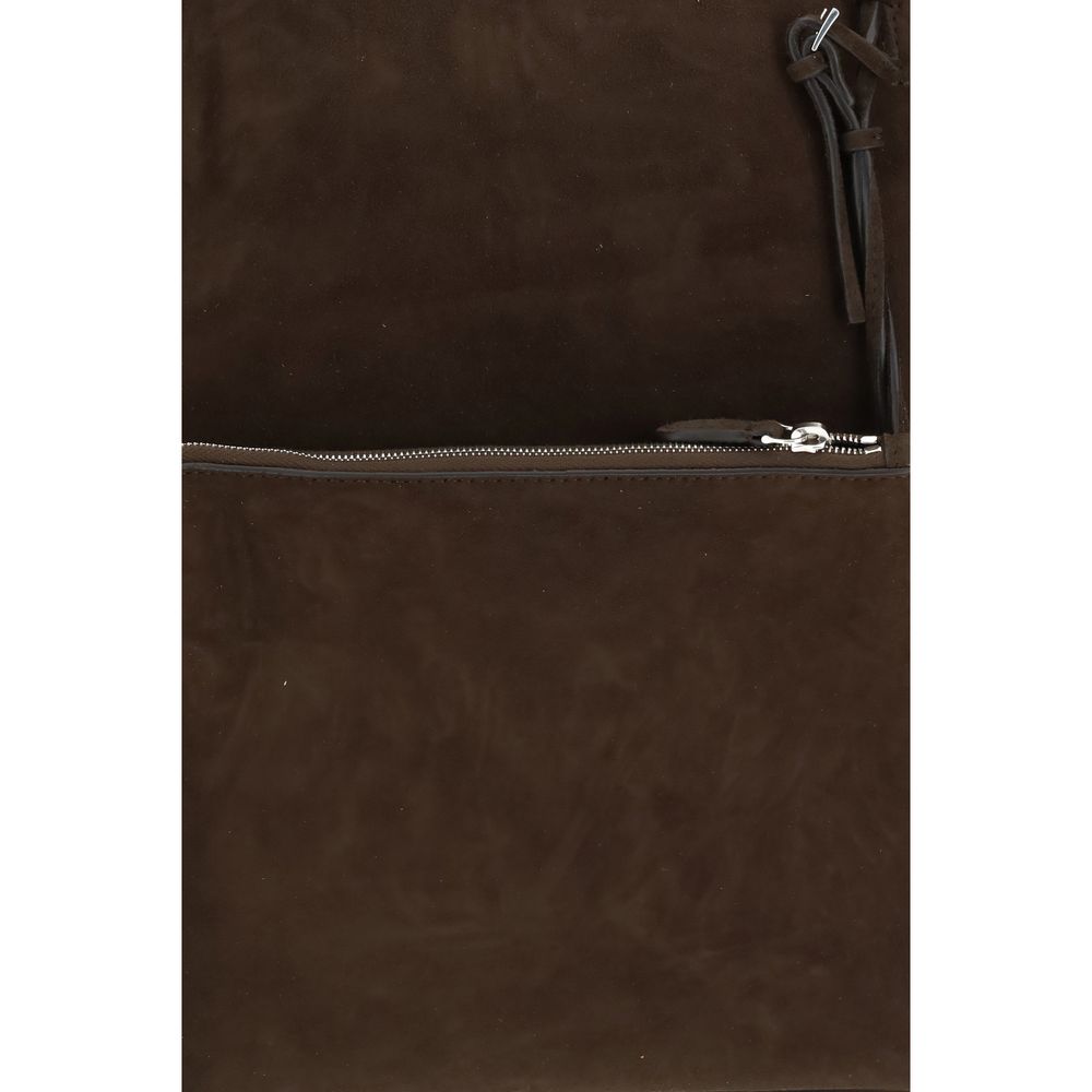 Brown Lamb Ovis Aries Shoulder Bag