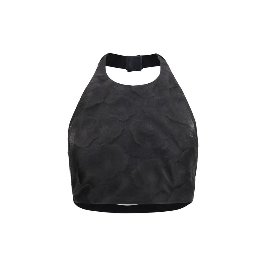 Max Mara 100% Silk tank top in black