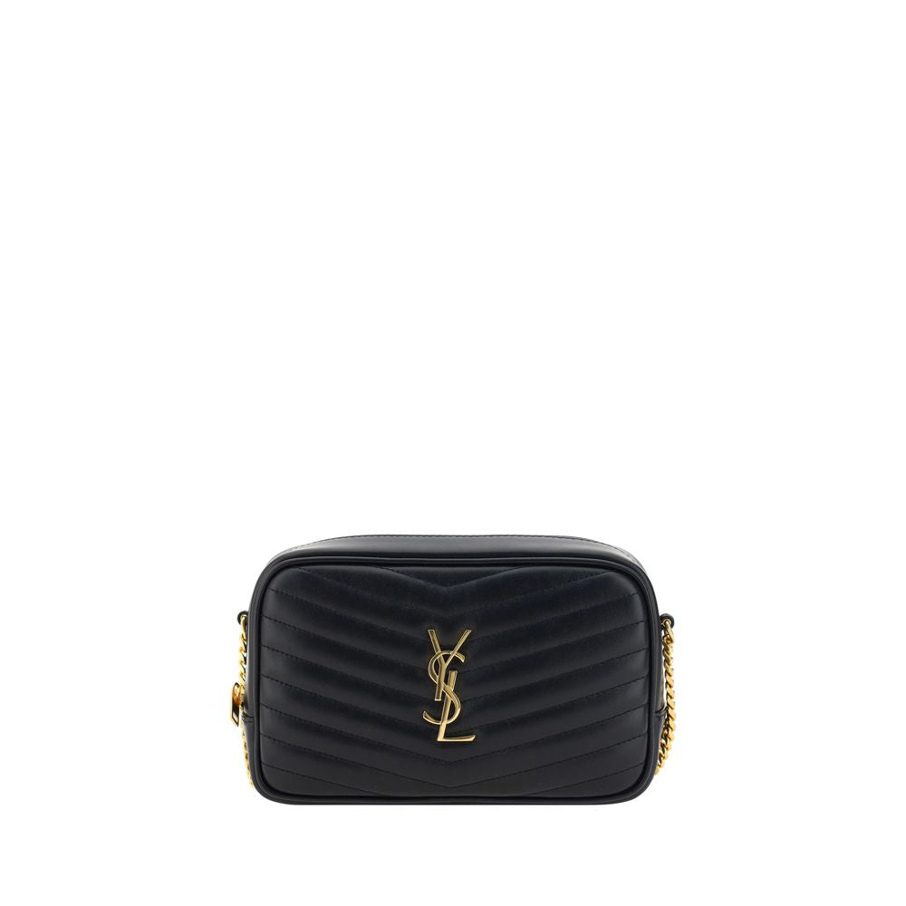 Saint Laurent 100% Calf Leather Bos Taurus crossbody bag in black