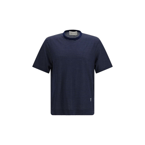 AMI Paris 100% Cotton t-shirt in navy