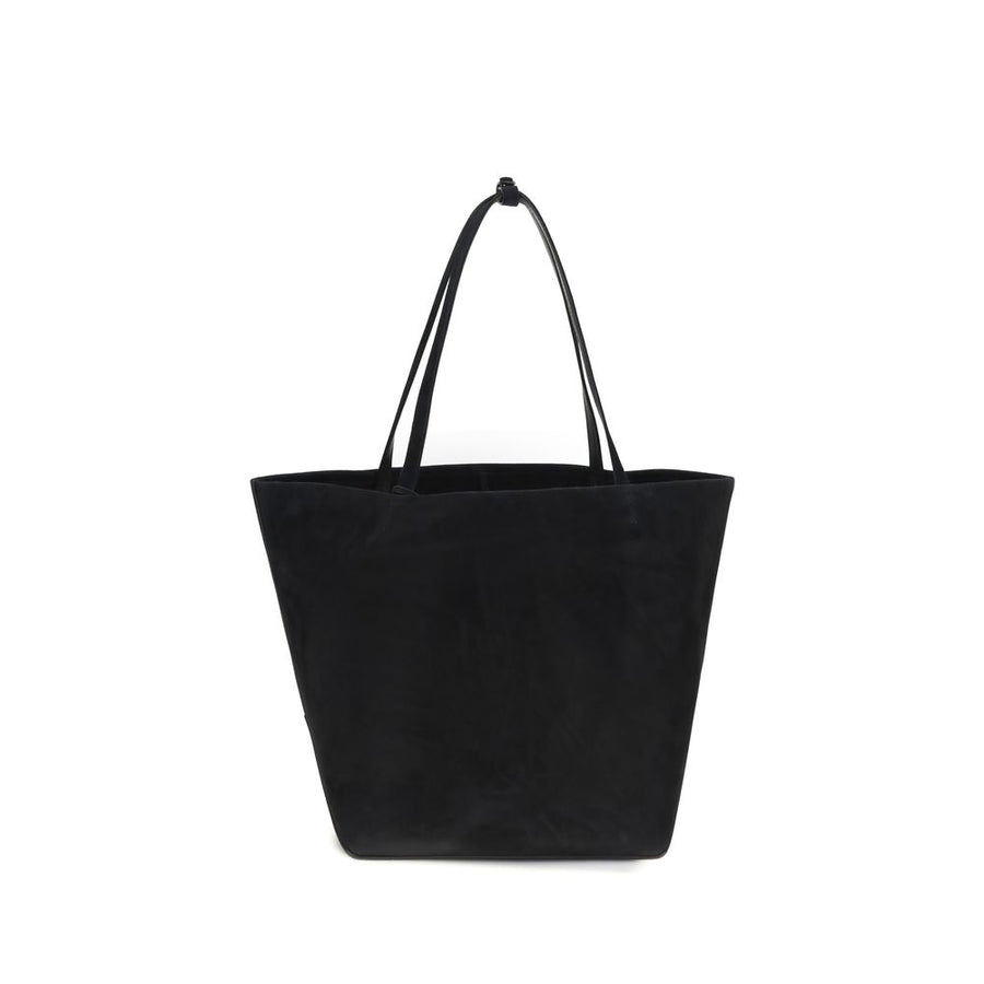The Row 100% Lamb Suede shoulder bag in black