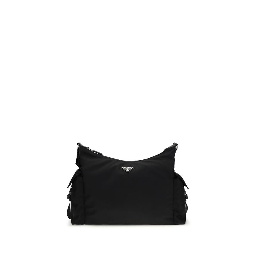 Prada 100% Recycled Polyamide shoulder bag in black