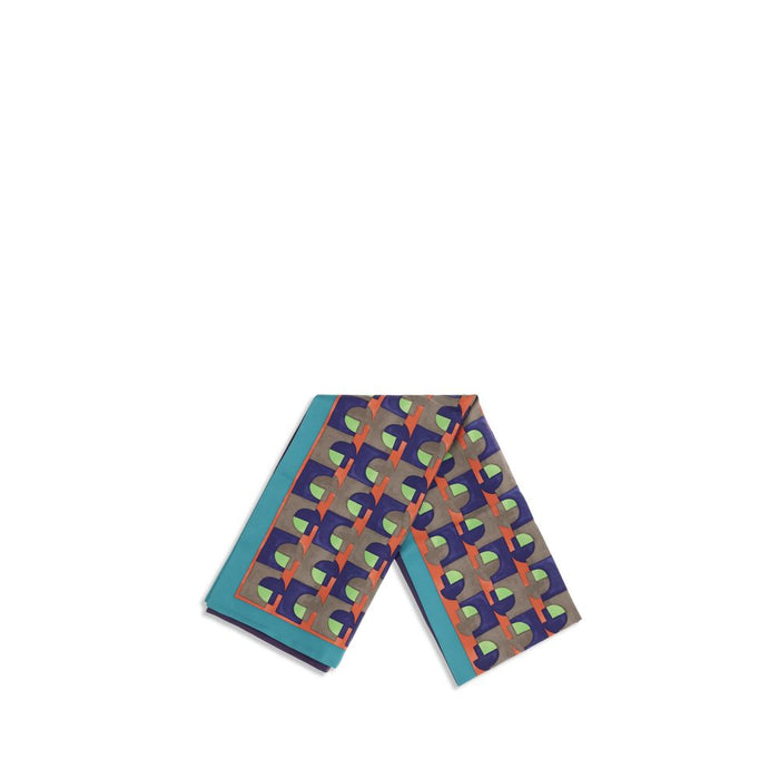 Miu Miu 100% Silk scarf in multicolor — view 2