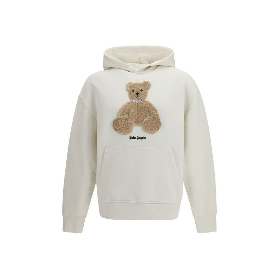 Palm Angels 95% Cotton hoodie in beige