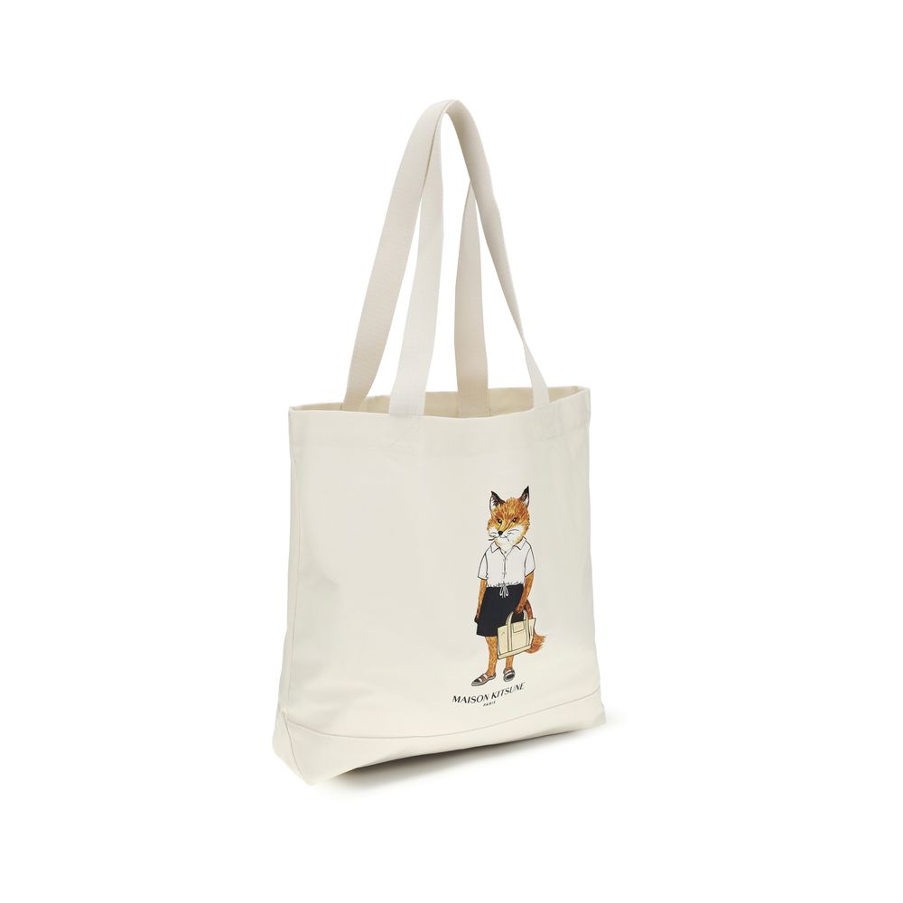 Beige Cotton Handbag Bag