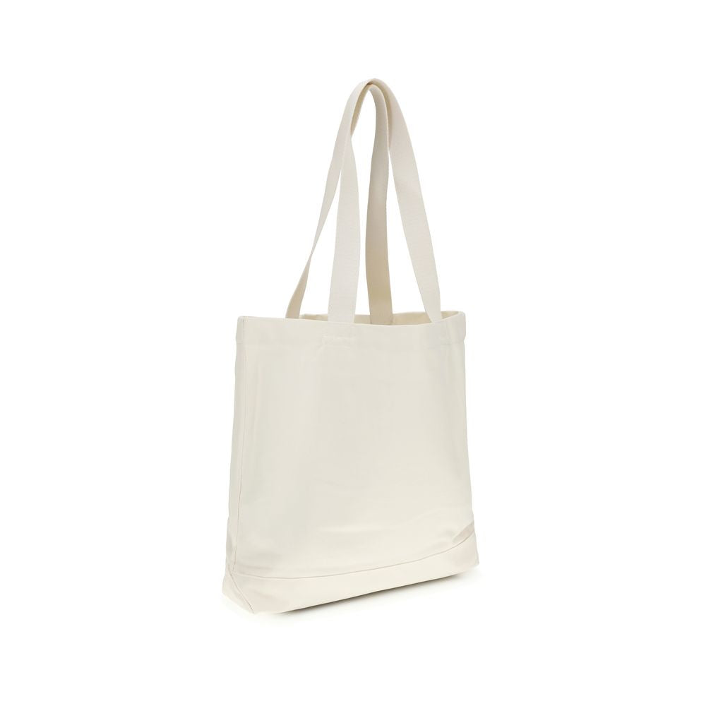 Beige Cotton Handbag Bag