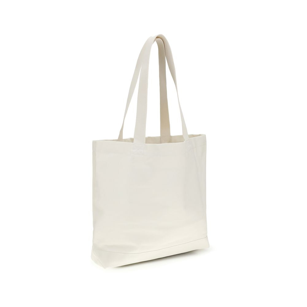 Beige Cotton Handbag Bag