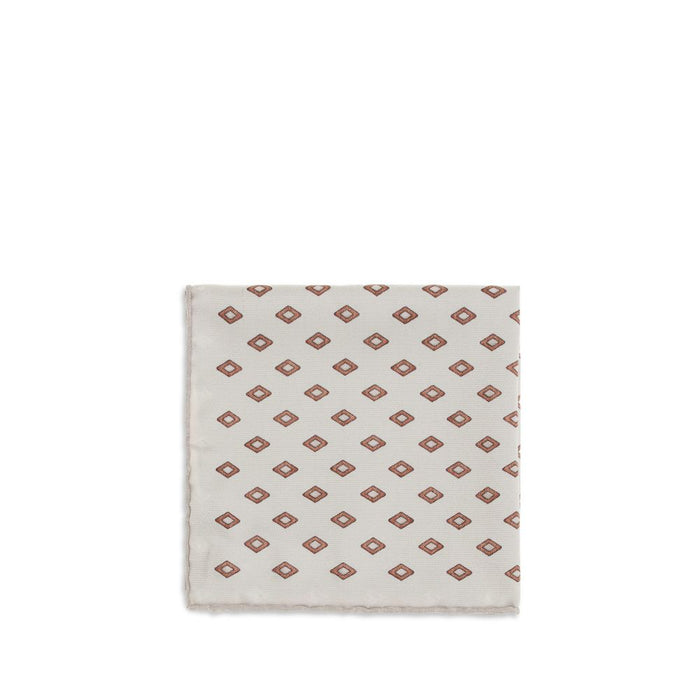 Brunello Cucinelli 100% Silk scarf in beige