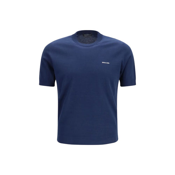 Prada 100% Cotton t-shirt in navy
