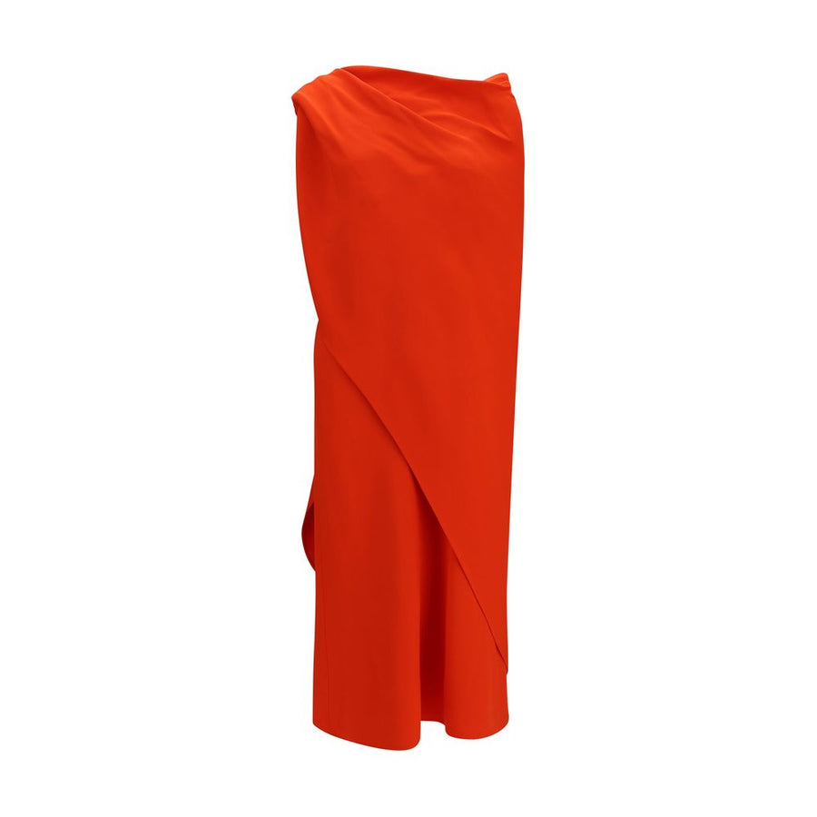 Balenciaga 100% Silk dress in red