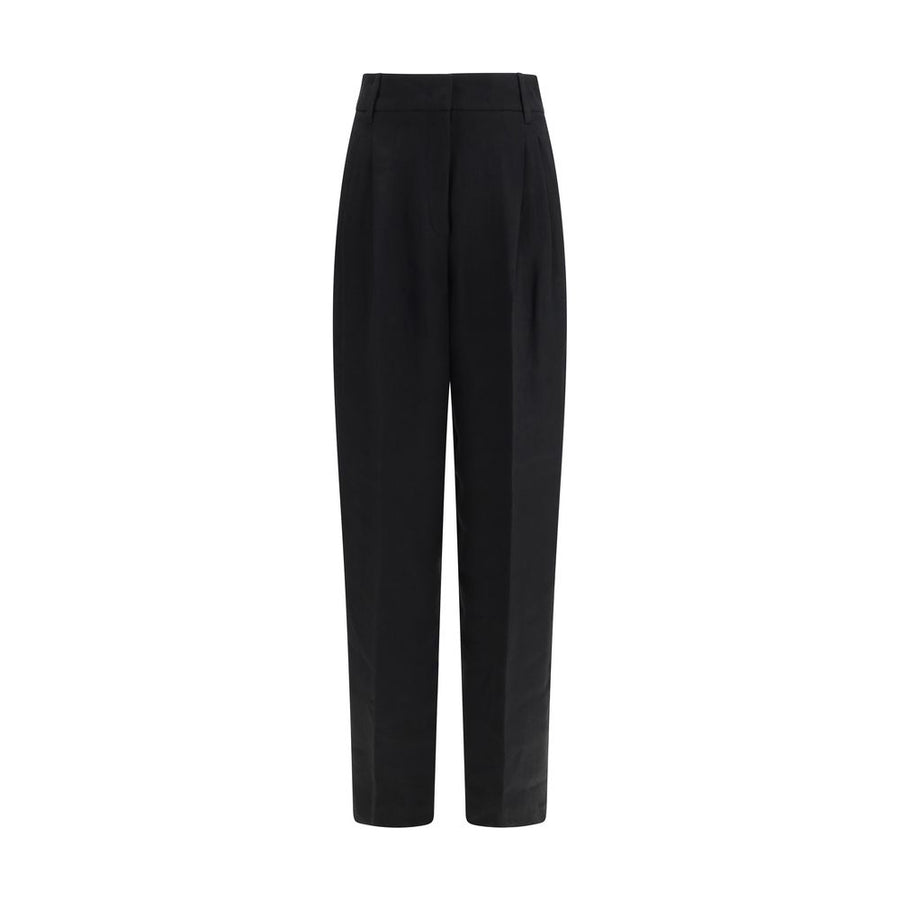 Max Mara 100% Linen trousers in black